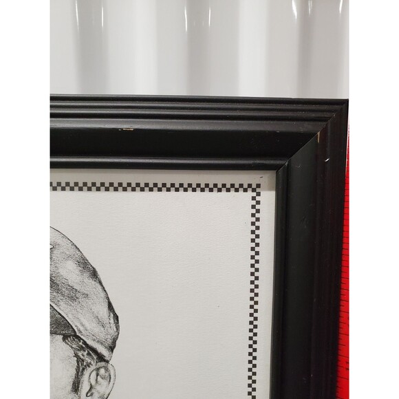 Dale Adkins Art Sketch Drawing Framed Print Dale Earnhart Jr & #8 Car - 0228 - Picture 5 of 8